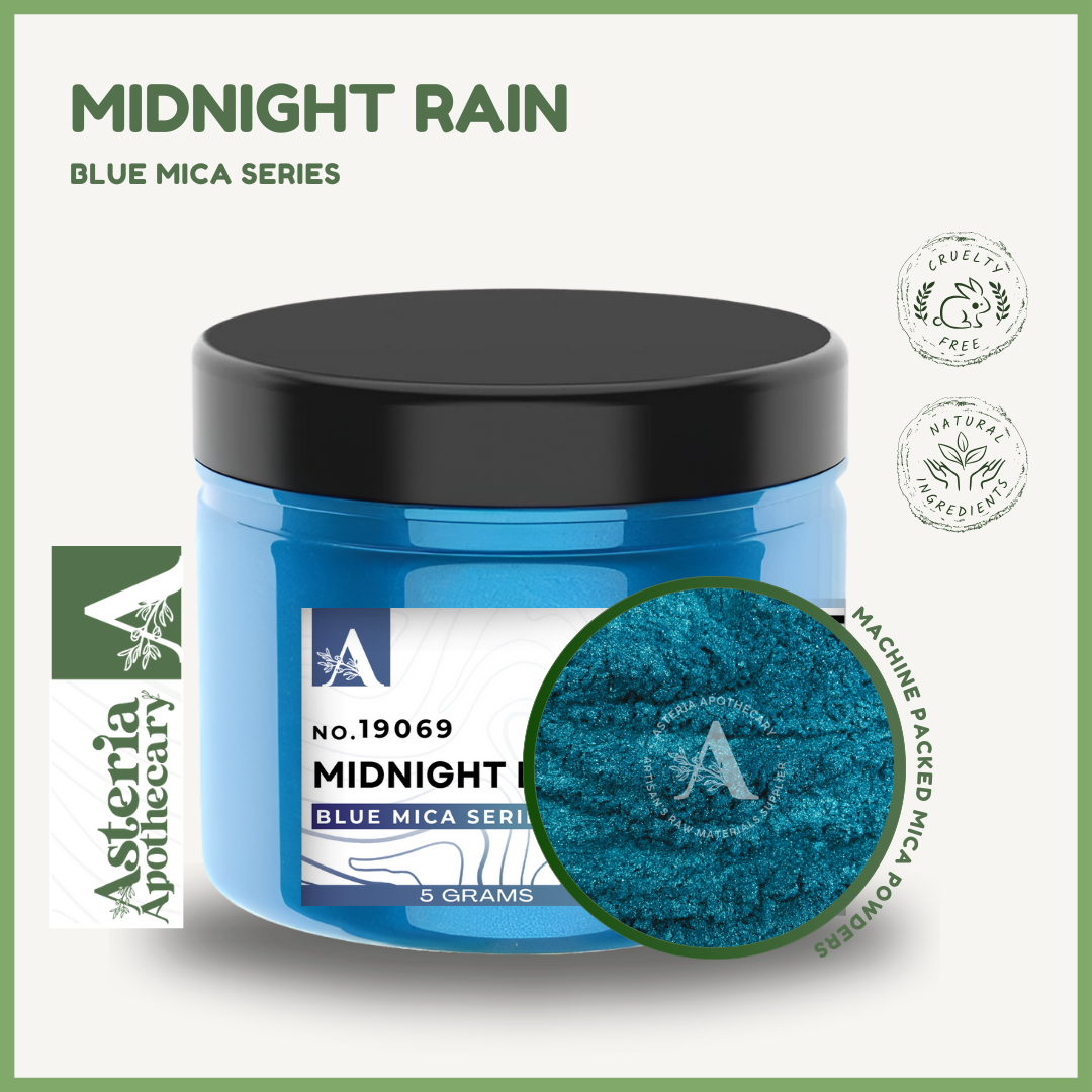 Midnight Rain Blue Mica Powder